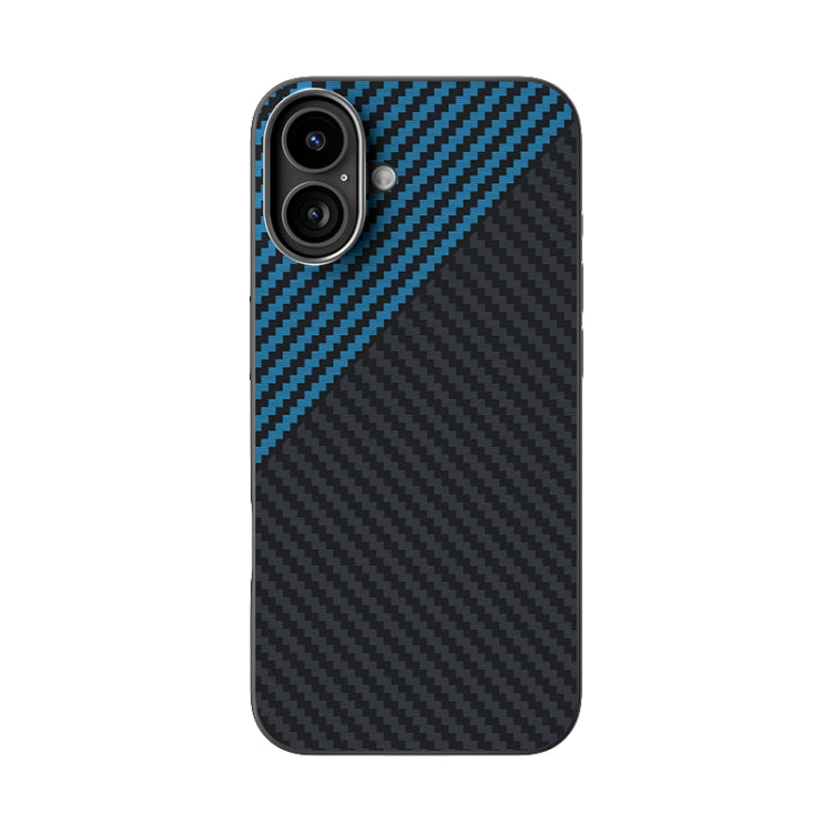 For iPhone 16 Plus ABEEL C Carbon Fiber Series 6D Micro Relief MagSafe Phone Case