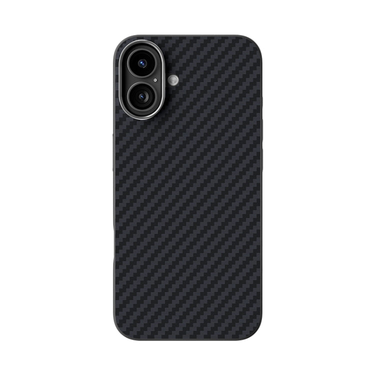 For iPhone 16 ABEEL C Carbon Fiber Series 6D Micro Relief MagSafe Phone Case