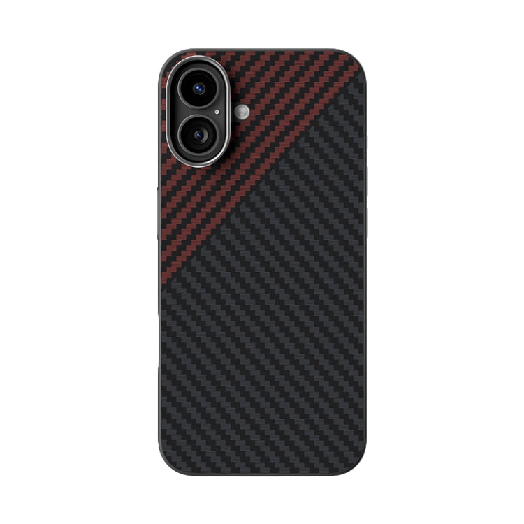 For iPhone 16 ABEEL C Carbon Fiber Series 6D Micro Relief MagSafe Phone Case