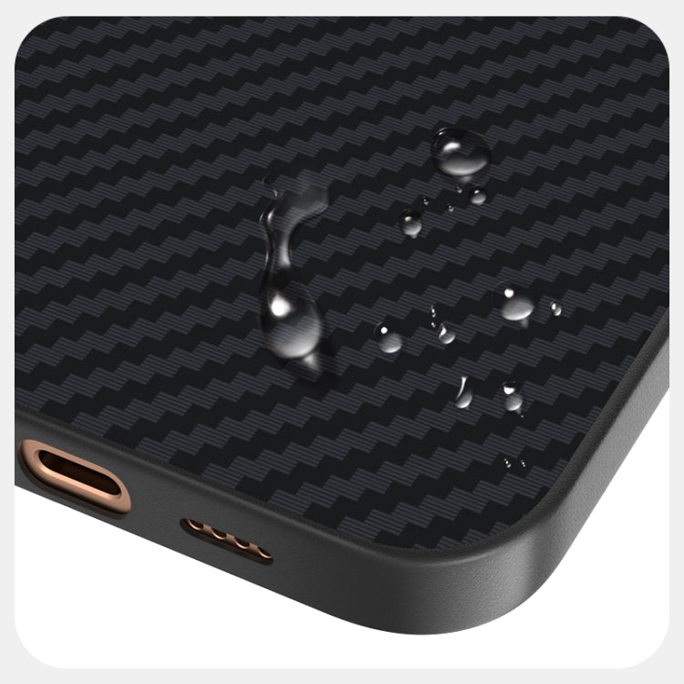 For iPhone 15 Pro ABEEL C Carbon Fiber Series 6D Micro Relief MagSafe Phone Case