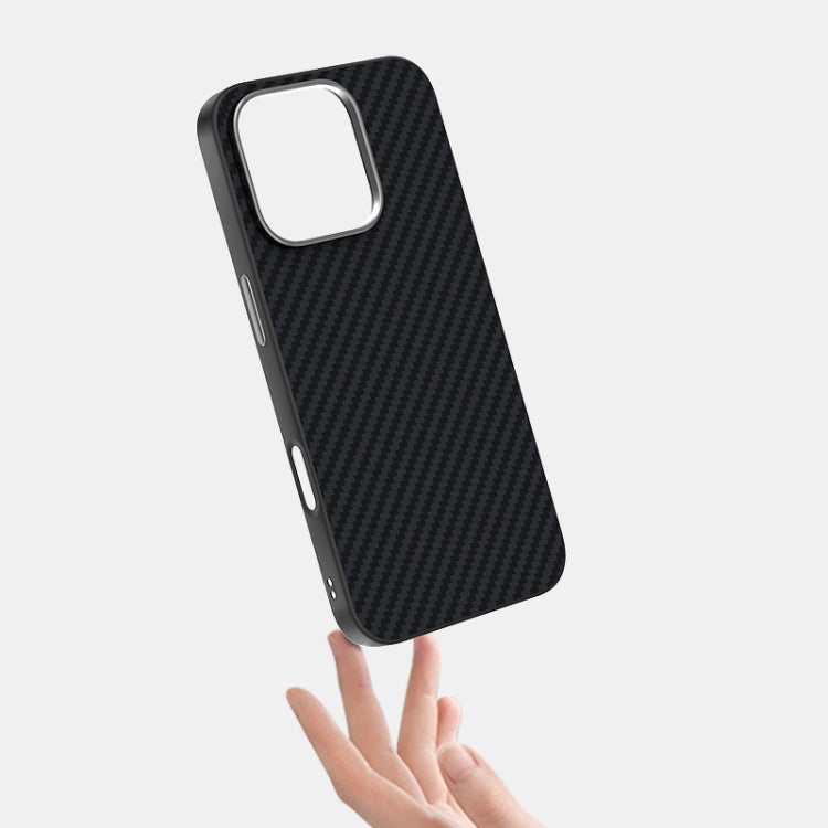For iPhone 14 Plus ABEEL C Carbon Fiber Series 6D Micro Relief MagSafe Phone Case