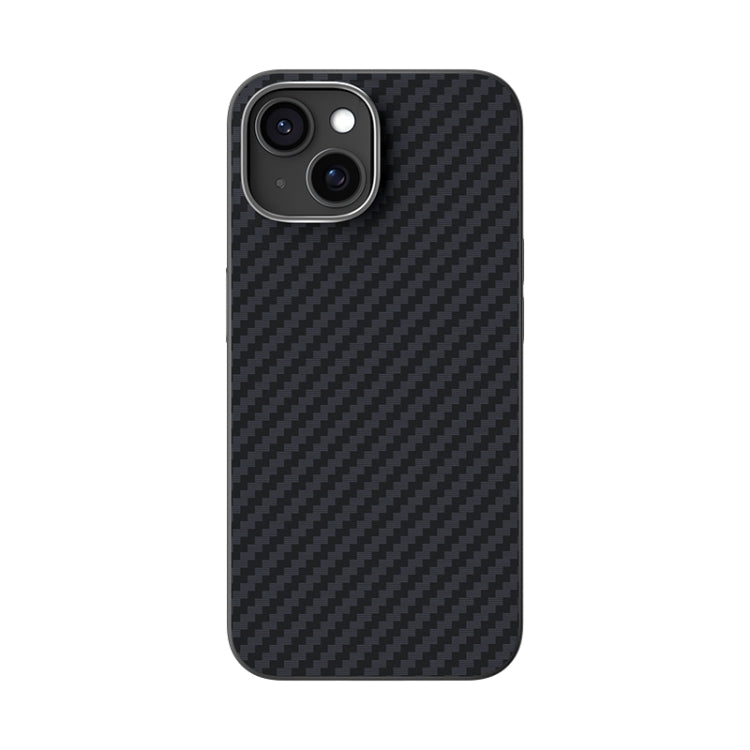 For iPhone 14 ABEEL C Carbon Fiber Series 6D Micro Relief MagSafe Phone Case