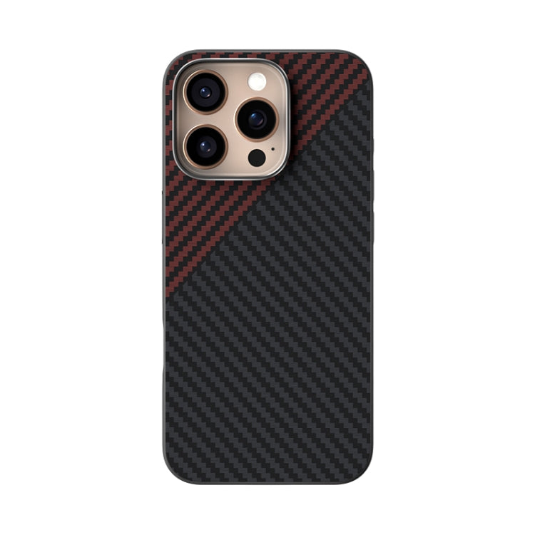 For iPhone 13 Pro ABEEL C Carbon Fiber Series 6D Micro Relief MagSafe Phone Case