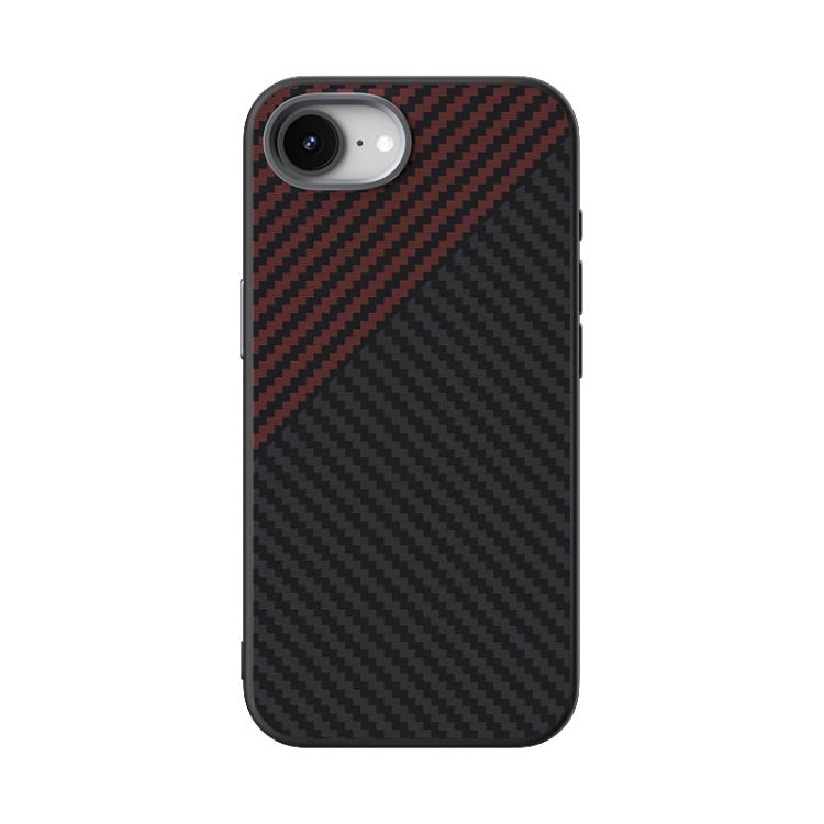 For iPhone 17e / 16e ABEEL C Carbon Fiber Series 6D Micro Relief MagSafe Phone Case