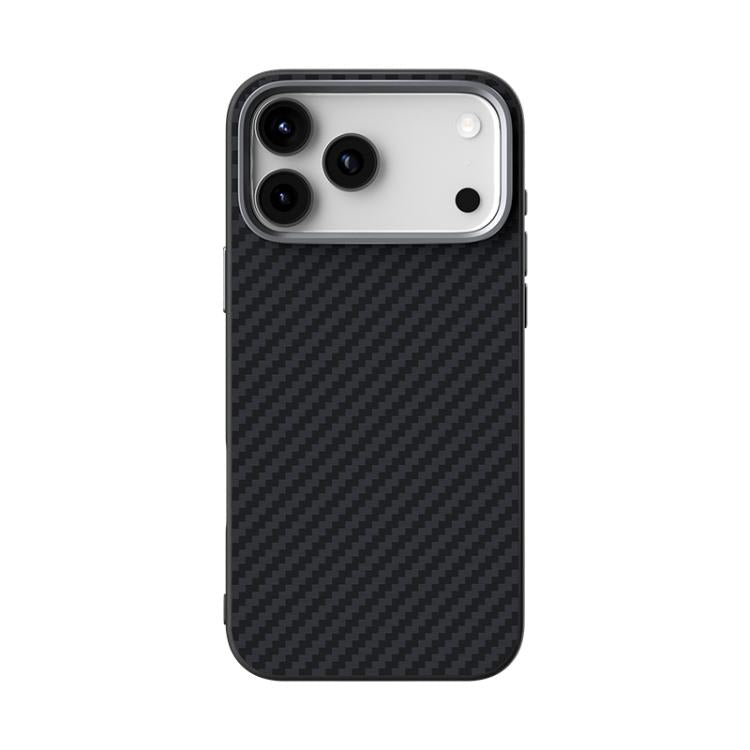 For iPhone 17 Pro ABEEL C Carbon Fiber Series 6D Micro Relief MagSafe Phone Case