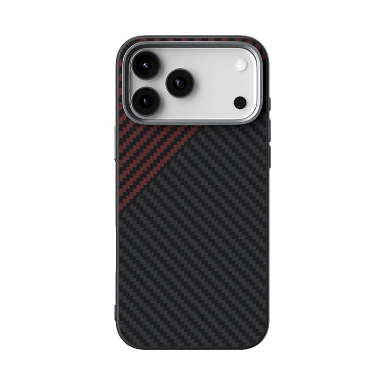 For iPhone 17 Pro ABEEL C Carbon Fiber Series 6D Micro Relief MagSafe Phone Case