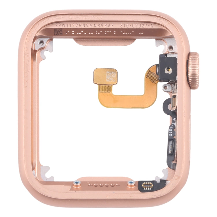 For Apple Watch Series 6 44MM LTE Aluminium Alloy Middle Frame Bezel Plate with Crown Spin Axis Flex Cable