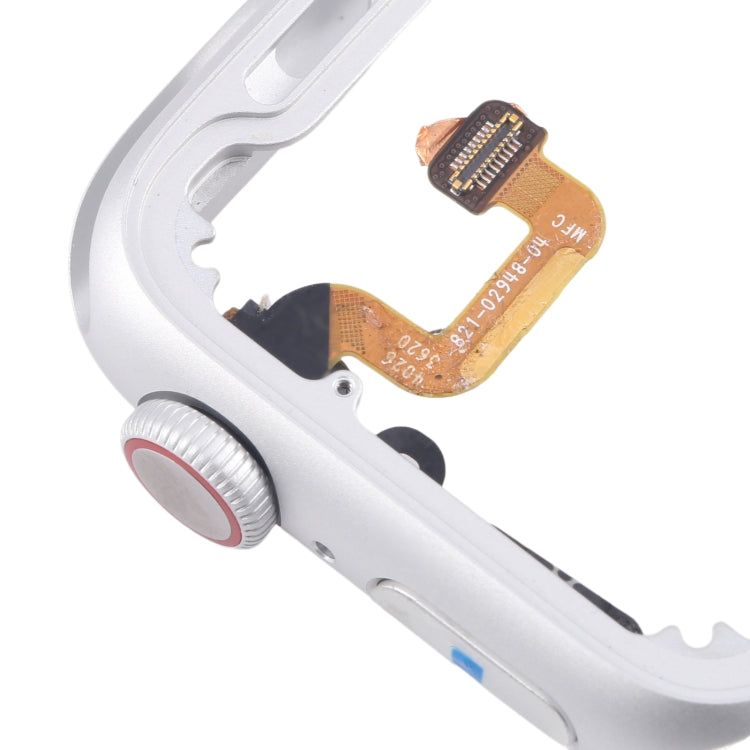 For Apple Watch Series 6 44MM LTE Aluminium Alloy Middle Frame Bezel Plate with Crown Spin Axis Flex Cable