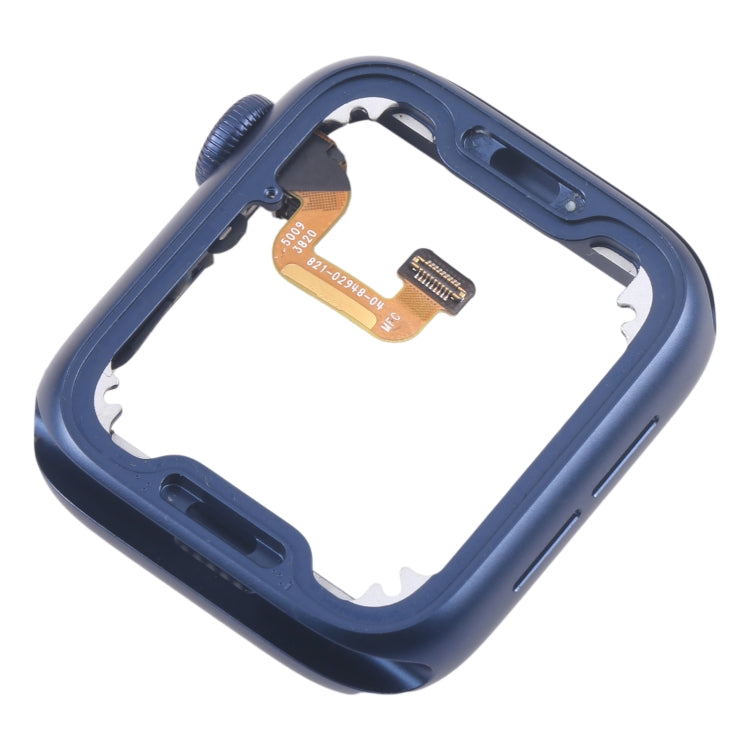For Apple Watch Series 6 44MM LTE Aluminium Alloy Middle Frame Bezel Plate with Crown Spin Axis Flex Cable