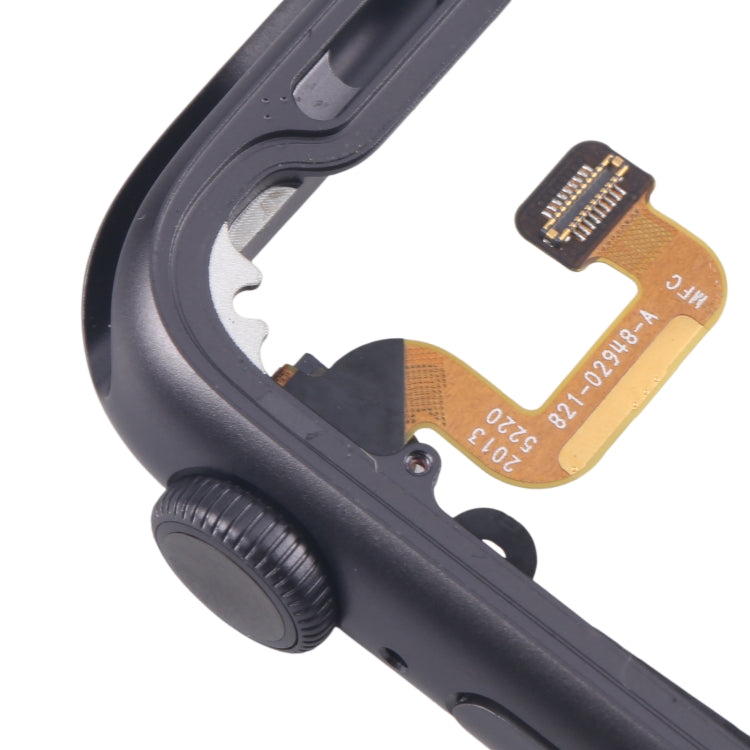 For Apple Watch Series 6 44MM GPS Aluminium Alloy Middle Frame Bezel Plate with Crown Spin Axis Flex Cable