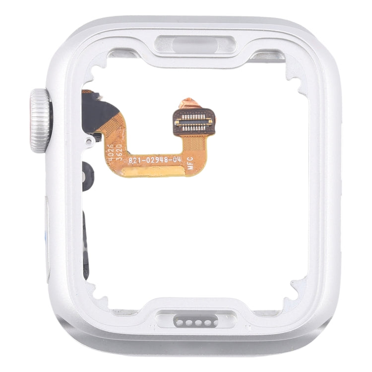 For Apple Watch Series 6 44MM GPS Aluminium Alloy Middle Frame Bezel Plate with Crown Spin Axis Flex Cable