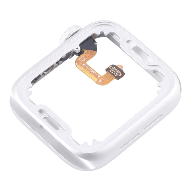 For Apple Watch Series 6 44MM GPS Aluminium Alloy Middle Frame Bezel Plate with Crown Spin Axis Flex Cable