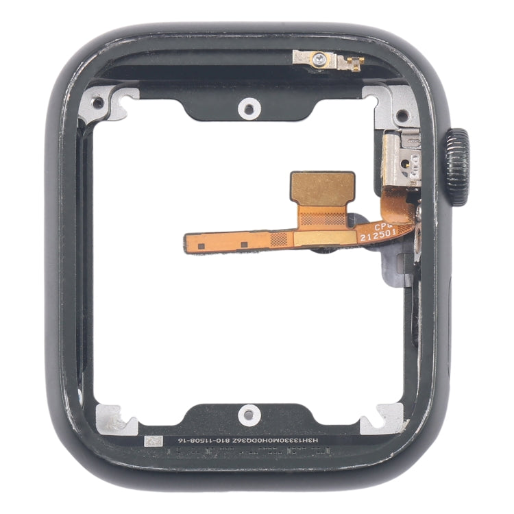 For Apple Watch Series 7 41MM LTE Aluminium Alloy Middle Frame Bezel Plate with Crown Spin Axis Flex Cable