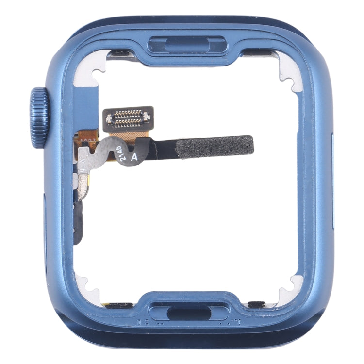 For Apple Watch Series 7 41MM GPS Aluminium Alloy Middle Frame Bezel Plate with Crown Spin Axis Flex Cable