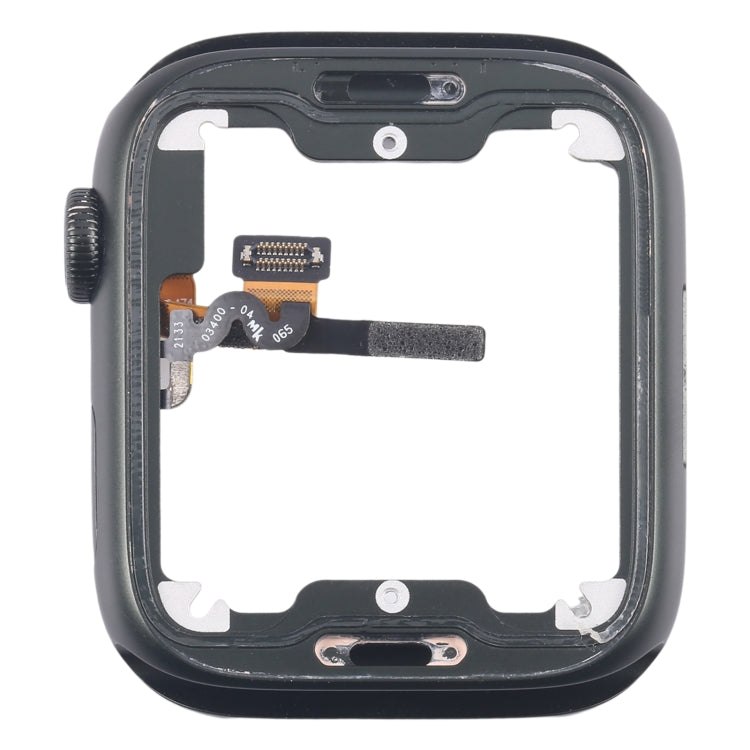 For Apple Watch Series 7 45MM GPS Aluminium Alloy Middle Frame Bezel Plate with Crown Spin Axis Flex Cable