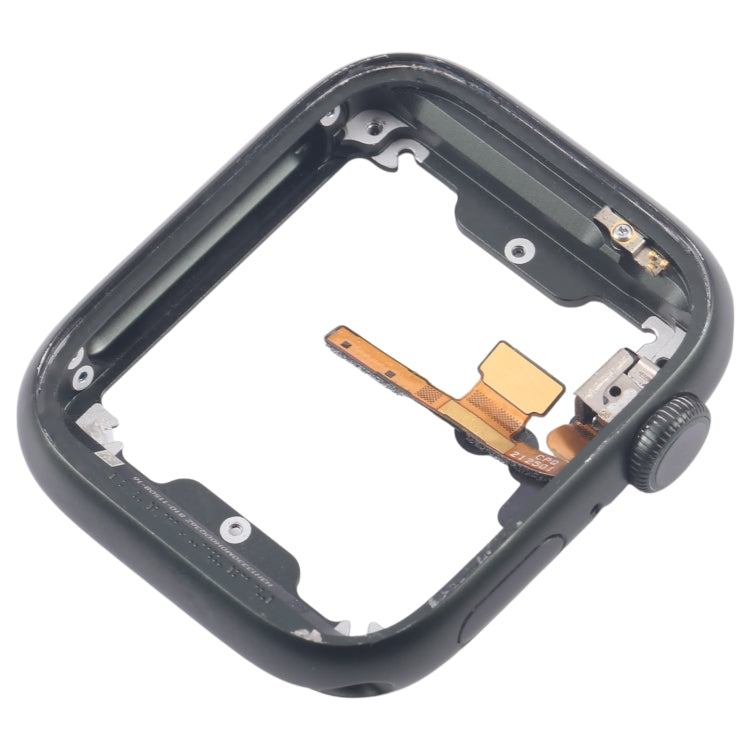 For Apple Watch Series 7 45MM GPS Aluminium Alloy Middle Frame Bezel Plate with Crown Spin Axis Flex Cable