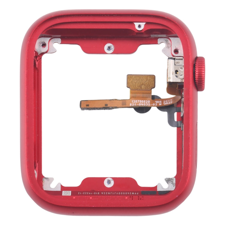 For Apple Watch Series 7 / 8 / 9 41MM LTE Aluminium Alloy Middle Frame Bezel Plate with Crown Spin Axis Flex Cable