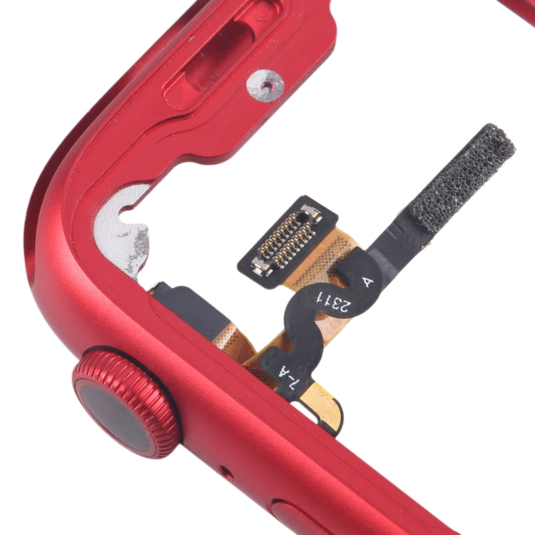 For Apple Watch Series 7 / 8 / 9 41MM LTE Aluminium Alloy Middle Frame Bezel Plate with Crown Spin Axis Flex Cable