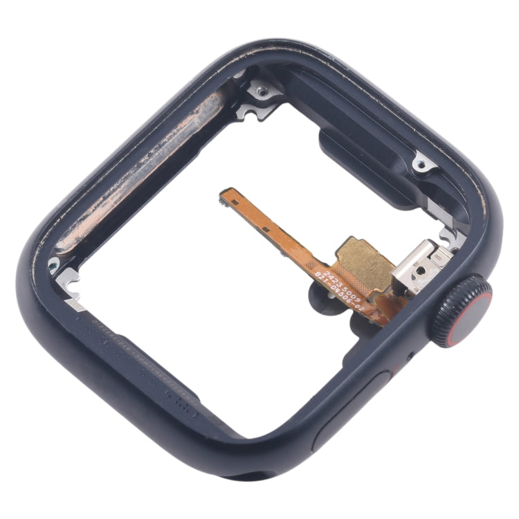 For Apple Watch Series 7 / 8 / 9 45MM LTE Aluminium Alloy Middle Frame Bezel Plate with Crown Spin Axis Flex Cable