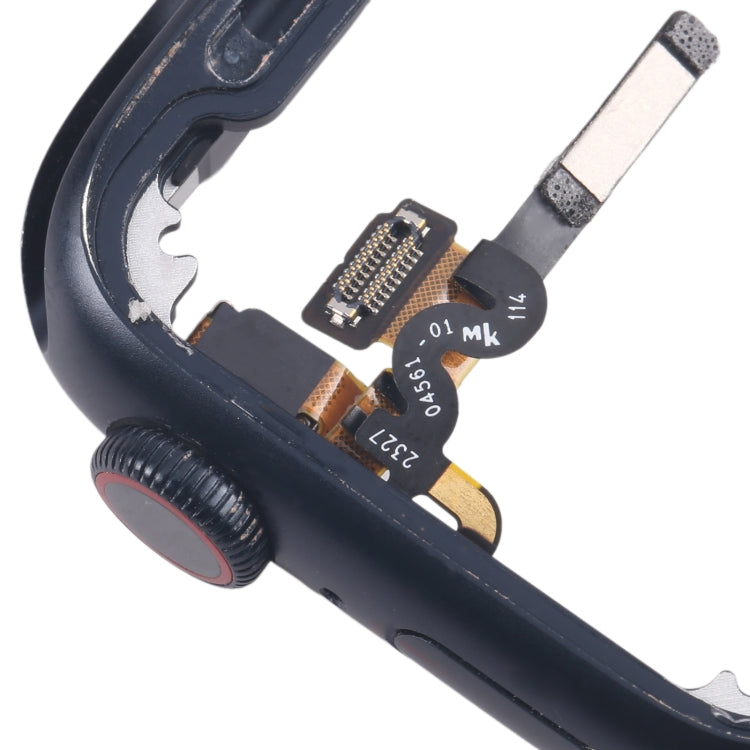 For Apple Watch Series 7 / 8 / 9 45MM LTE Aluminium Alloy Middle Frame Bezel Plate with Crown Spin Axis Flex Cable