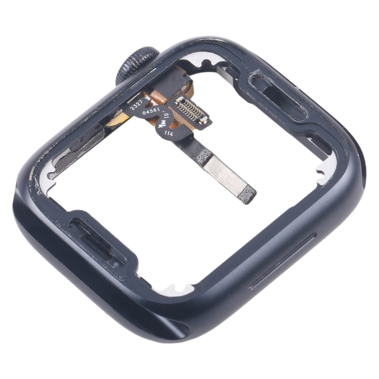 For Apple Watch Series 7 / 8 / 9 41MM GPS Aluminium Alloy Middle Frame Bezel Plate with Crown Spin Axis Flex Cable