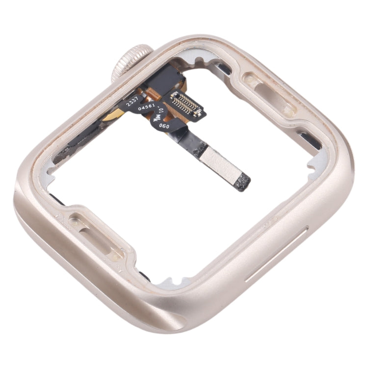For Apple Watch Series 7 / 8 / 9 45MM GPS Aluminium Alloy Middle Frame Bezel Plate with Crown Spin Axis Flex Cable
