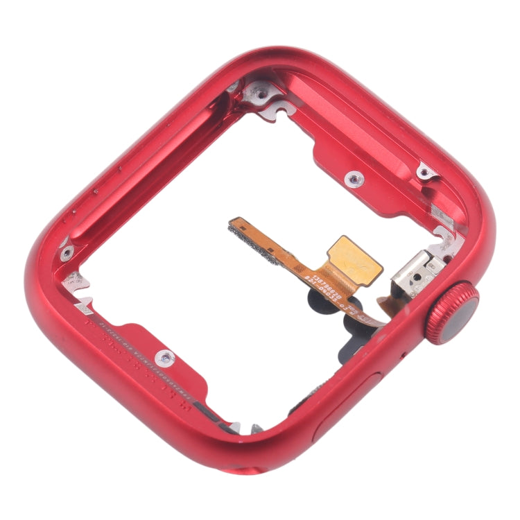 For Apple Watch Series 7 / 8 / 9 45MM GPS Aluminium Alloy Middle Frame Bezel Plate with Crown Spin Axis Flex Cable