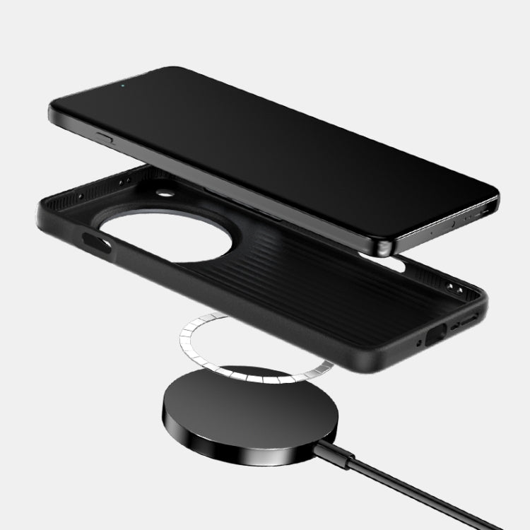 For OPPO Find X8 ABEEL C Carbon Fiber Series 6D Micro Relief MagSafe Phone Case