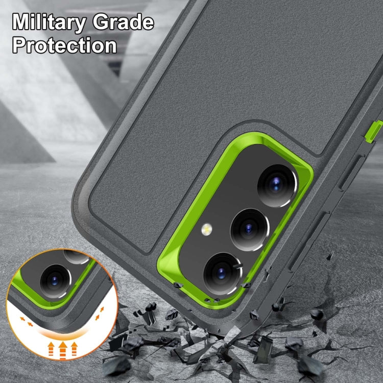 For Samsung Galaxy S24+ / S25+ 5G Rugged PC Hybrid Silicone Phone Case with Holder