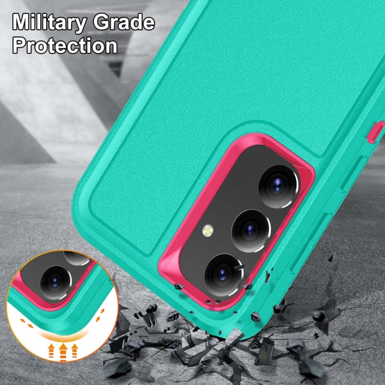 For Samsung Galaxy S24+ / S25+ 5G Rugged PC Hybrid Silicone Phone Case with Holder