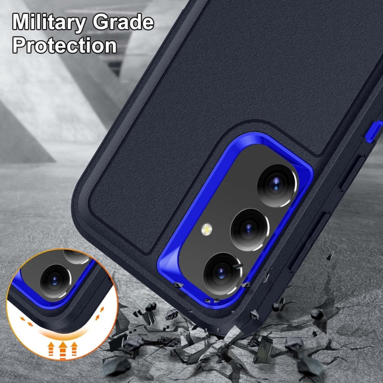 For Samsung Galaxy S24+ / S25+ 5G Rugged PC Hybrid Silicone Phone Case with Holder