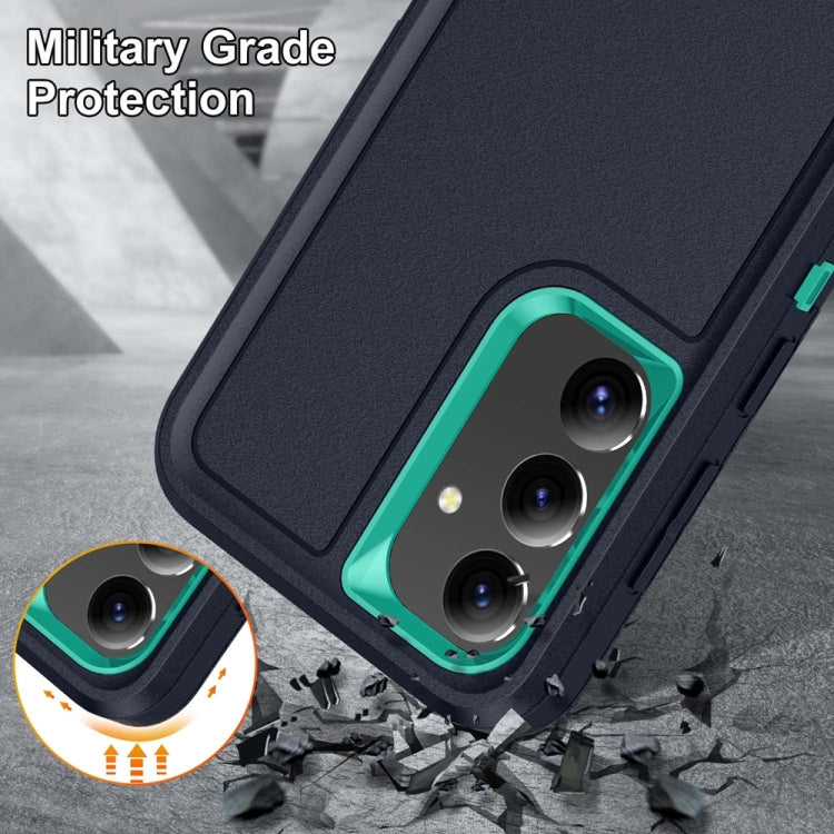 For Samsung Galaxy S24+ / S25+ 5G Rugged PC Hybrid Silicone Phone Case with Holder