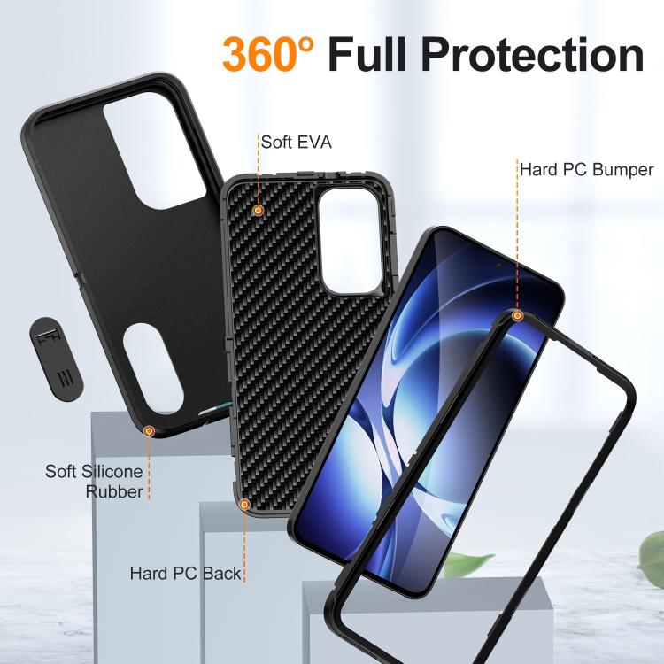 For Samsung Galaxy S25 FE 5G Rugged PC Hybrid Silicone Phone Case with Holder