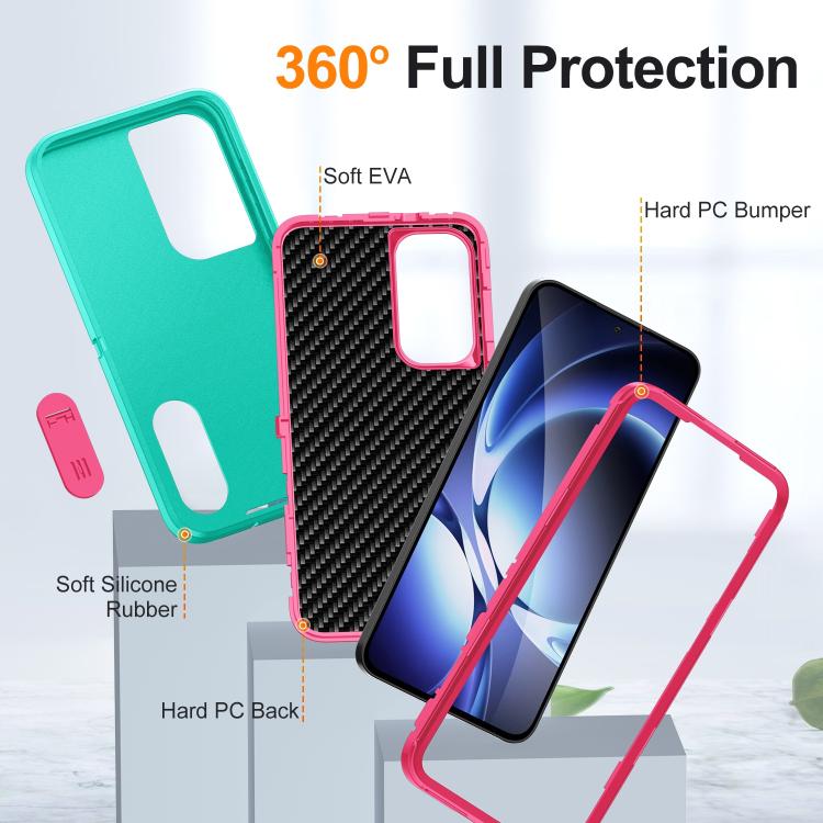 For Samsung Galaxy S25 FE 5G Rugged PC Hybrid Silicone Phone Case with Holder