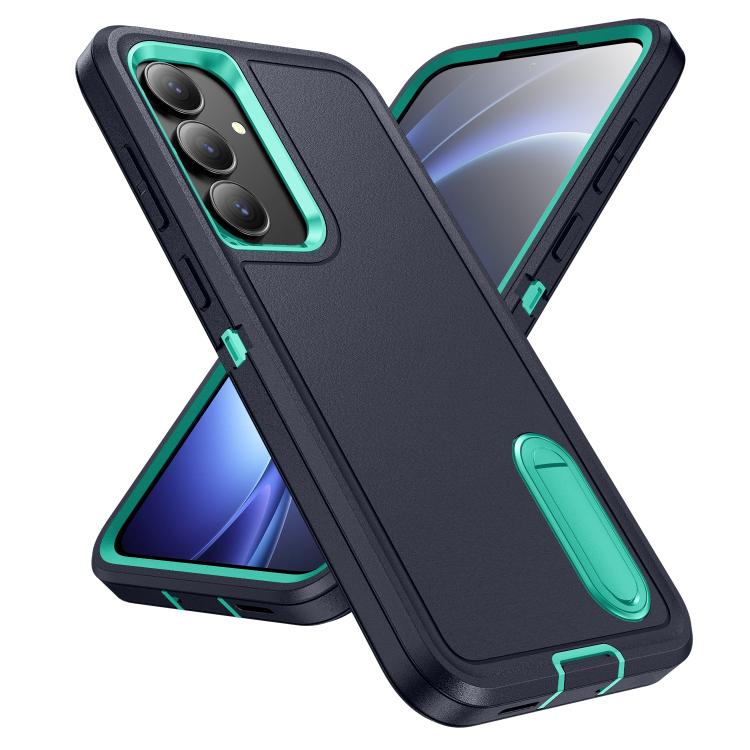 For Samsung Galaxy S25 FE 5G Rugged PC Hybrid Silicone Phone Case with Holder