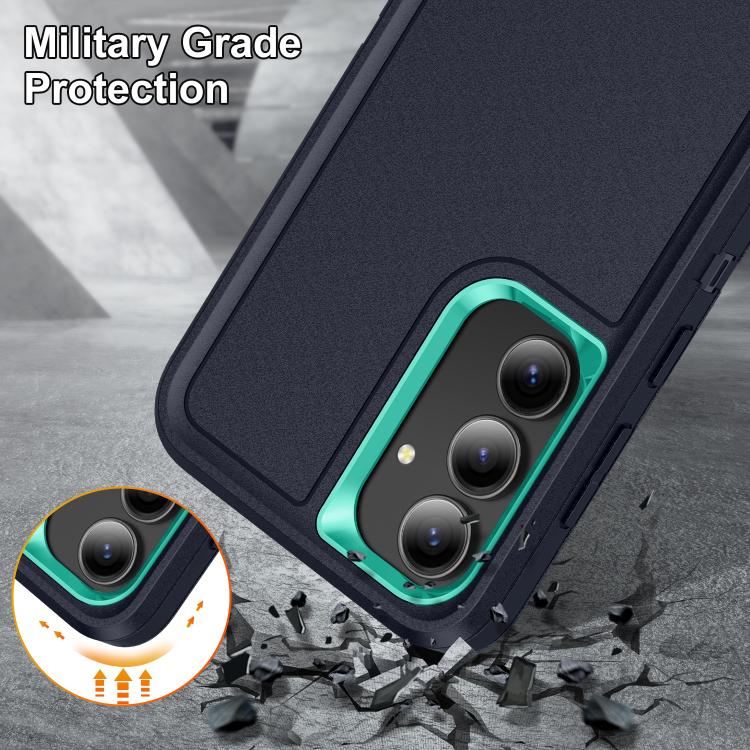 For Samsung Galaxy S25 FE 5G Rugged PC Hybrid Silicone Phone Case with Holder