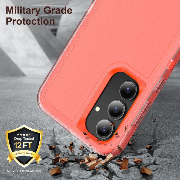 For Samsung Galaxy S25 FE 5G Rugged PC Hybrid Silicone Phone Case with Holder