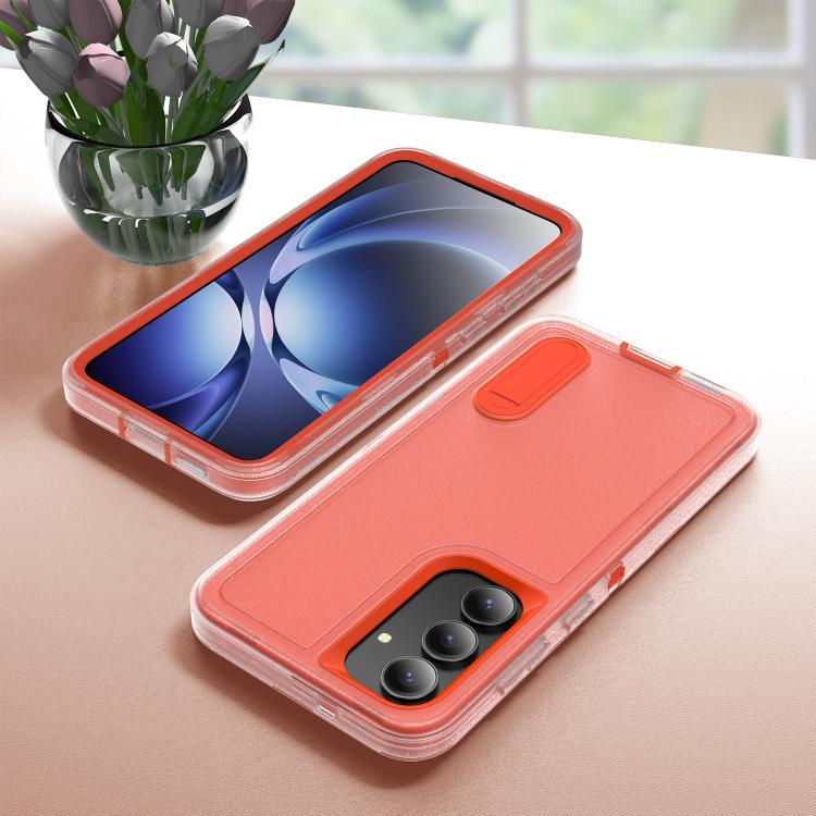 For Samsung Galaxy S25 FE 5G Rugged PC Hybrid Silicone Phone Case with Holder
