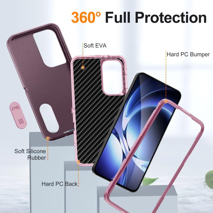 For Samsung Galaxy S25 FE 5G Rugged PC Hybrid Silicone Phone Case with Holder