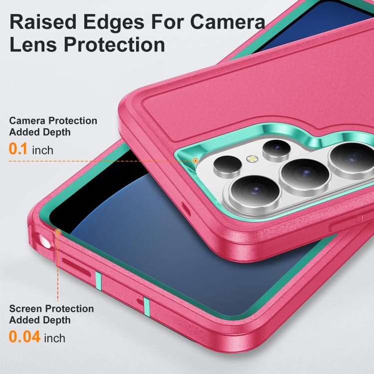 For Samsung Galaxy S26 Ultra 5G Rugged PC Hybrid Silicone Phone Case with Holder
