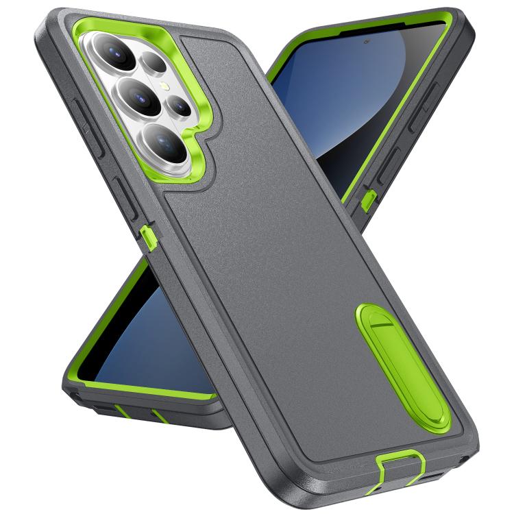 For Samsung Galaxy S26 Ultra 5G Rugged PC Hybrid Silicone Phone Case with Holder