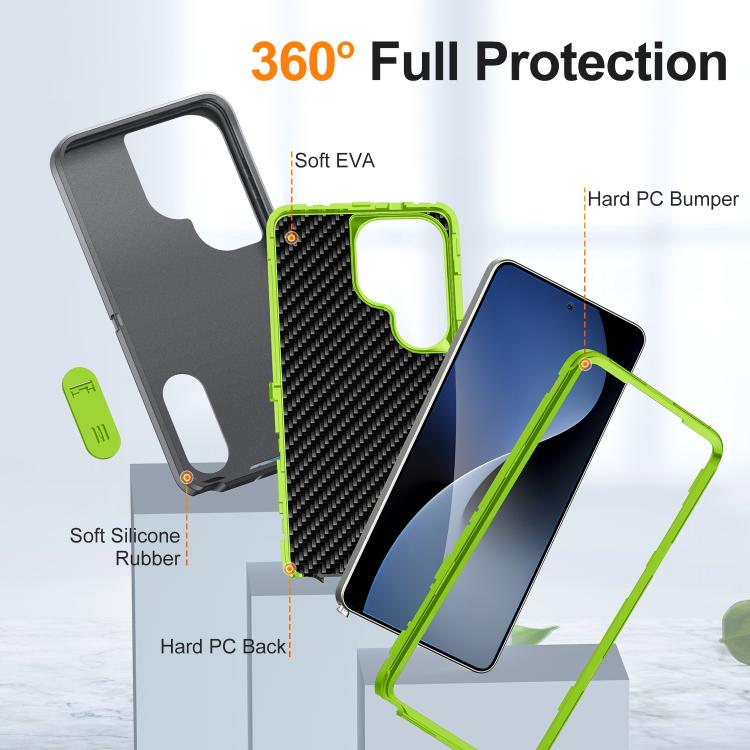 For Samsung Galaxy S26 Ultra 5G Rugged PC Hybrid Silicone Phone Case with Holder