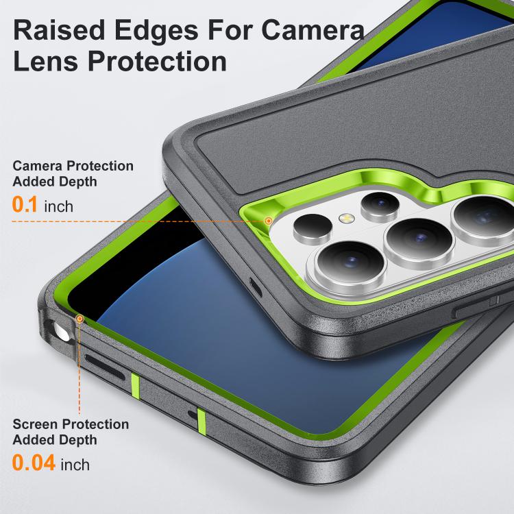 For Samsung Galaxy S26 Ultra 5G Rugged PC Hybrid Silicone Phone Case with Holder