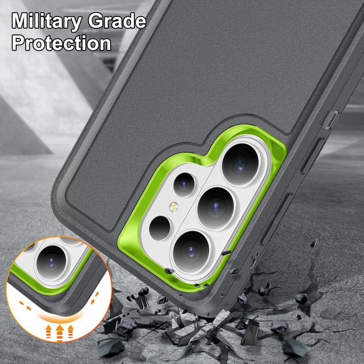 For Samsung Galaxy S26 Ultra 5G Rugged PC Hybrid Silicone Phone Case with Holder