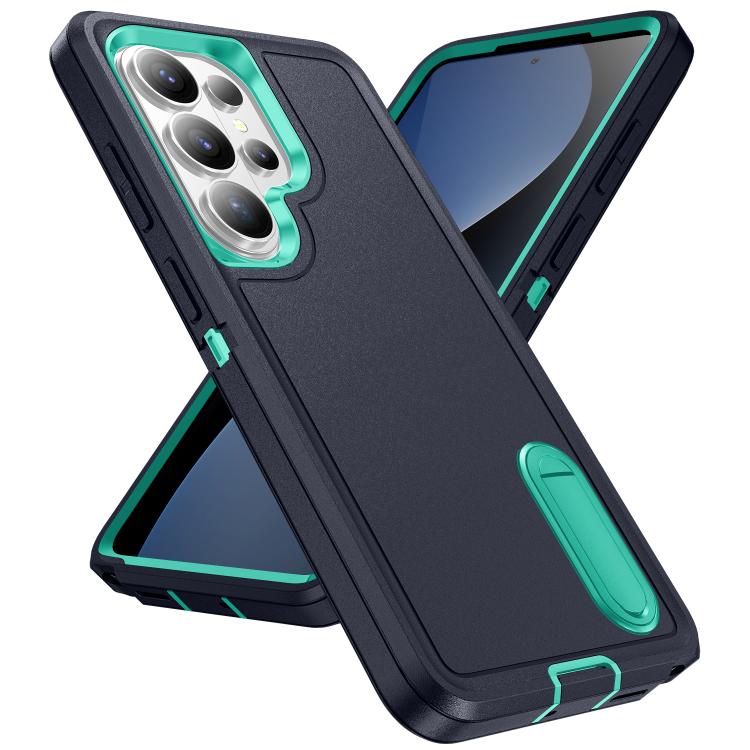 For Samsung Galaxy S26 Ultra 5G Rugged PC Hybrid Silicone Phone Case with Holder