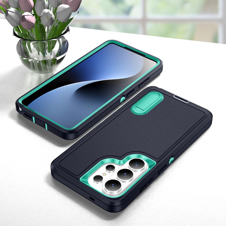 For Samsung Galaxy S26 Ultra 5G Rugged PC Hybrid Silicone Phone Case with Holder
