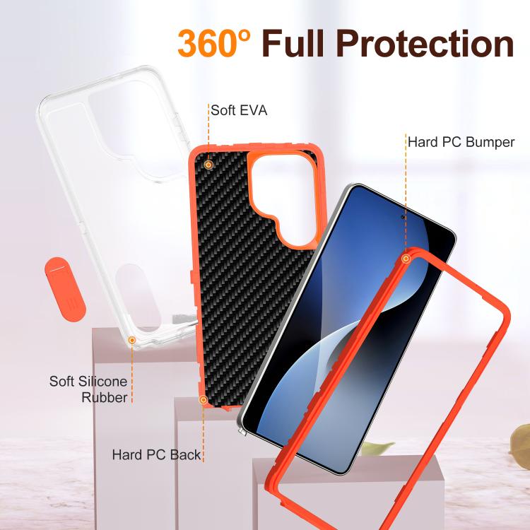 For Samsung Galaxy S26 Ultra 5G Rugged PC Hybrid Silicone Phone Case with Holder
