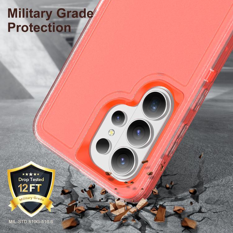 For Samsung Galaxy S26 Ultra 5G Rugged PC Hybrid Silicone Phone Case with Holder
