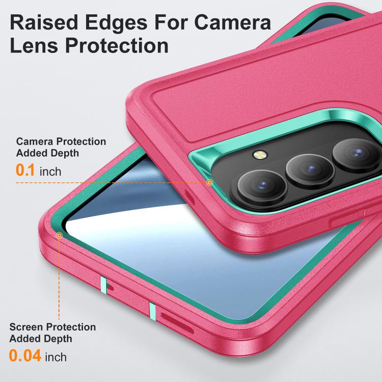 For Samsung Galaxy S26 5G Rugged PC Hybrid Silicone Phone Case with Holder