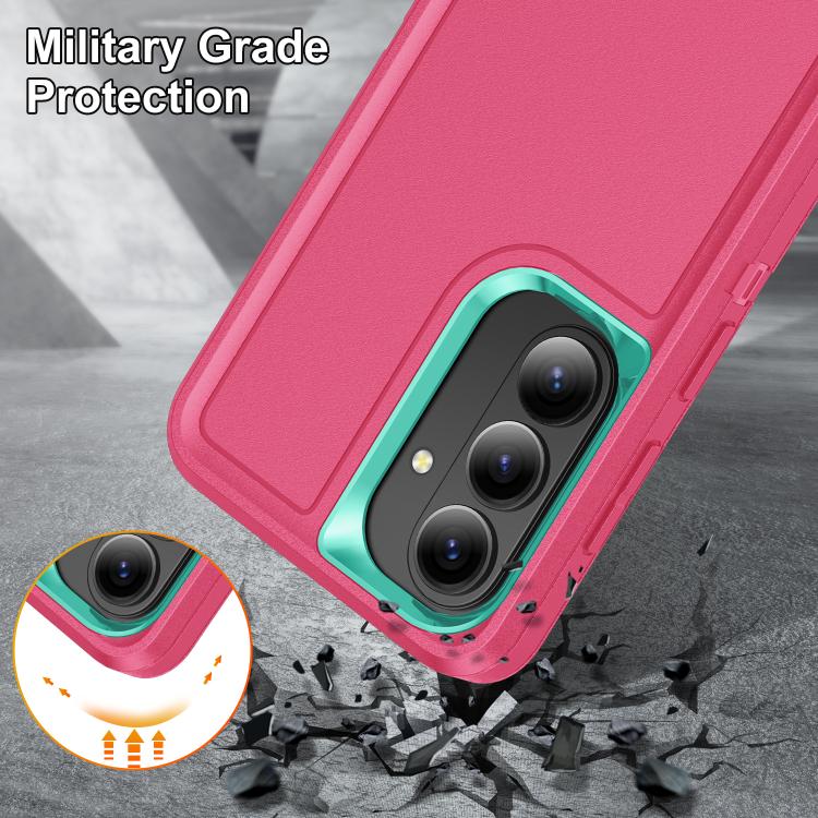 For Samsung Galaxy S26 5G Rugged PC Hybrid Silicone Phone Case with Holder